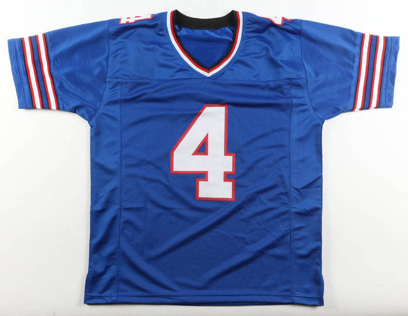 James Cook Signed Buffalo Bills Blue Custom Jersey