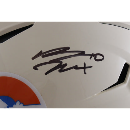 Bo Nix Autographed Denver Broncos Full Size SpeedFlex Retro Helmet