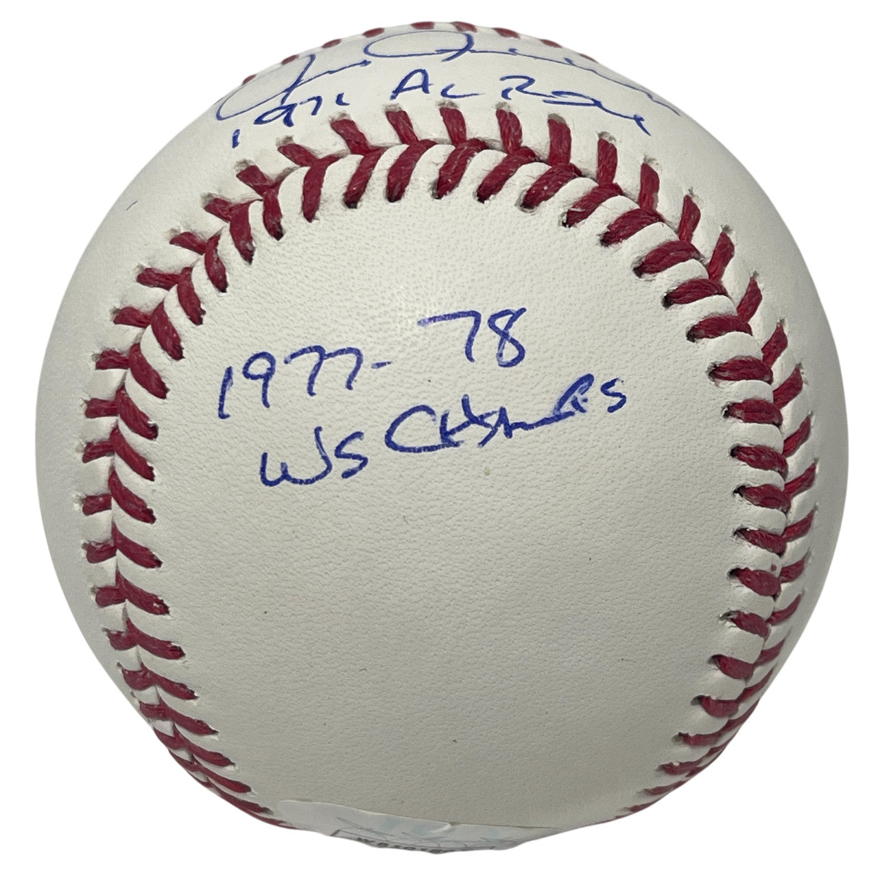 Chris Chambliss Signed Official Major League Baseball (3 Inscriptions)