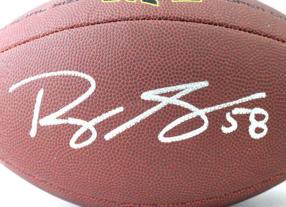 Roquan Smith Signed Chicago Bears Wilson Super Grip Football