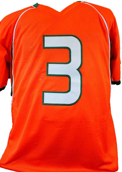 Frank Gore Signed Orange Custom College Style Jersey