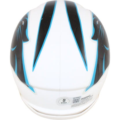 Julius Peppers Carolina Panthers Autographed Flat White Mini Helmet