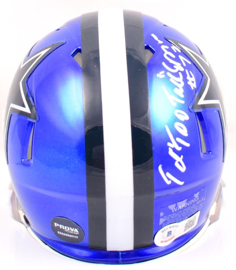 Ed "Too Tall" Jones Signed Dallas Cowboys Flash Speed Mini Helmet