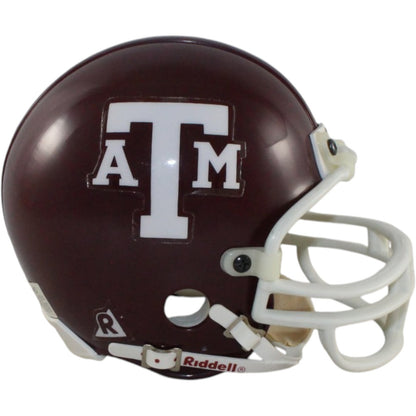 Johnny Manziel & John David Crow Signed Texas A&M Mini Helmet