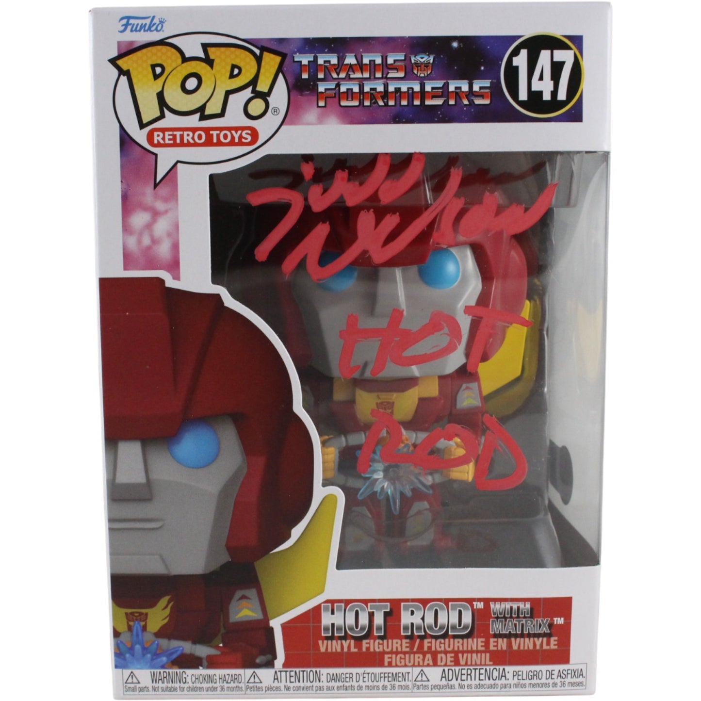 Judd Nelson Autographed Transformers Hot Rod Funko Pop #147 (Beckett)