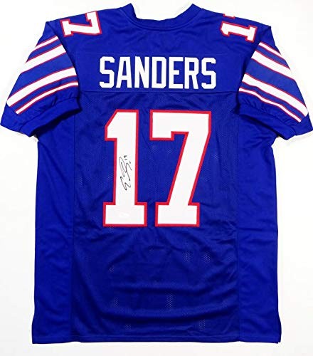 Emmanuel Sanders Autographed Blue Custom College Style Jersey