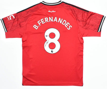 Bruno Fernandes Autographed Manchester United Home Jersey