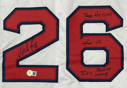 Wade Boggs Signed Boston Red Sox Custom Jersey (3x Inscriptions) Beckett