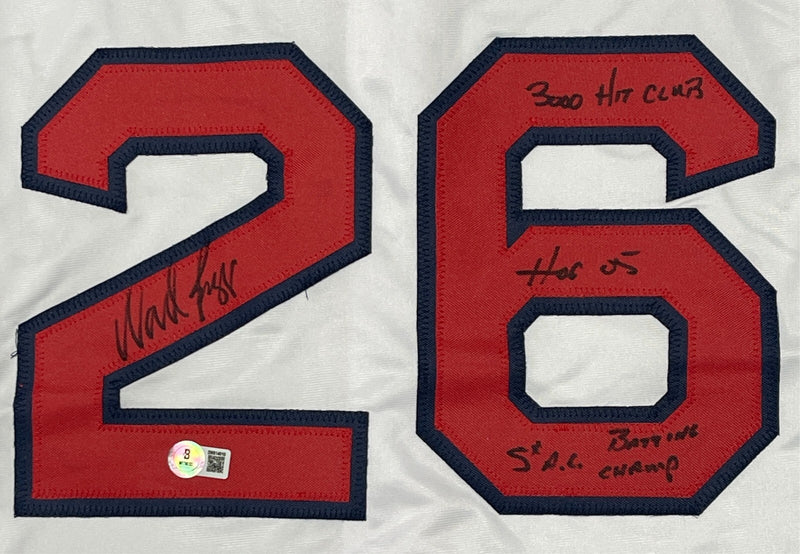 Wade Boggs Signed Boston Red Sox Custom Jersey (3x Inscriptions) Beckett