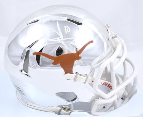 Vince Young Signed Texas Longhorns Chrome Speed Mini Helmet