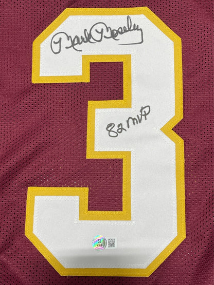 Mark Moseley Signed Washington Custom Jersey ('82 MVP) BAS COA