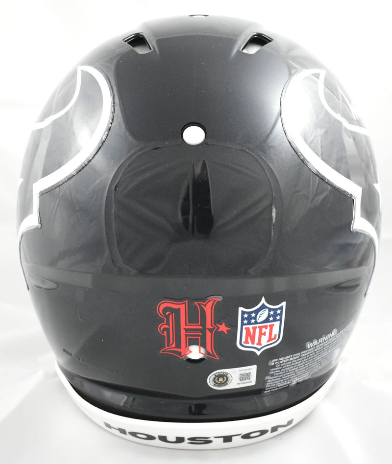 Kayshon Boutte Autographed Houston Texans Full Size Speed Authentic Helmet