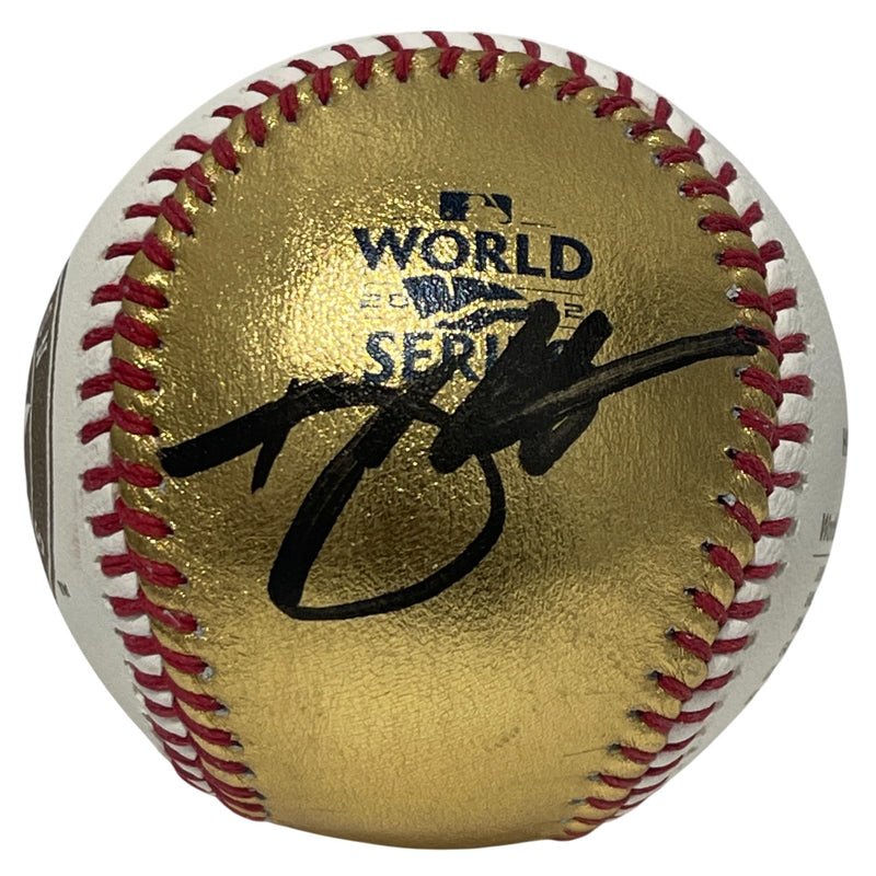 Trey Mancini Signed 2022 World Series Baseball (Beckett COA)