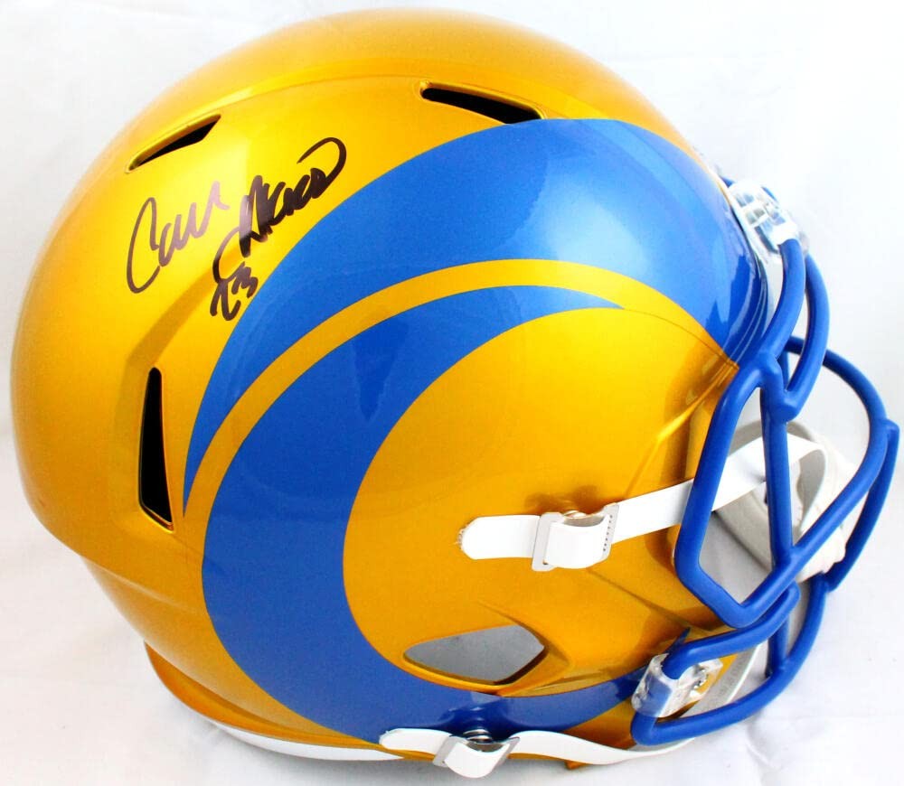 Cam Akers Signed Los Angeles Rams Full Size Flash Speed Helmet
