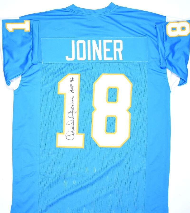 Charlie Joiner Signed San Diego Chargers Custom Blue Jersey - HOF