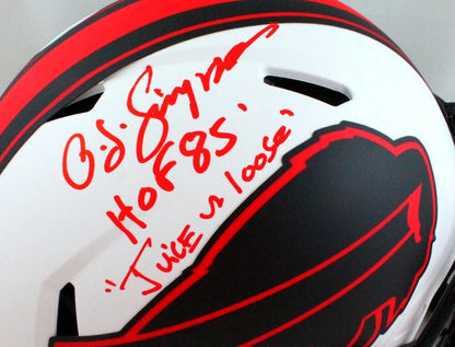 OJ Simpson Autographed Buffalo Bills Lunar Authentic Helmet
