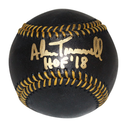 Alan Trammell Detroit Tigers Autographed Black Baseball