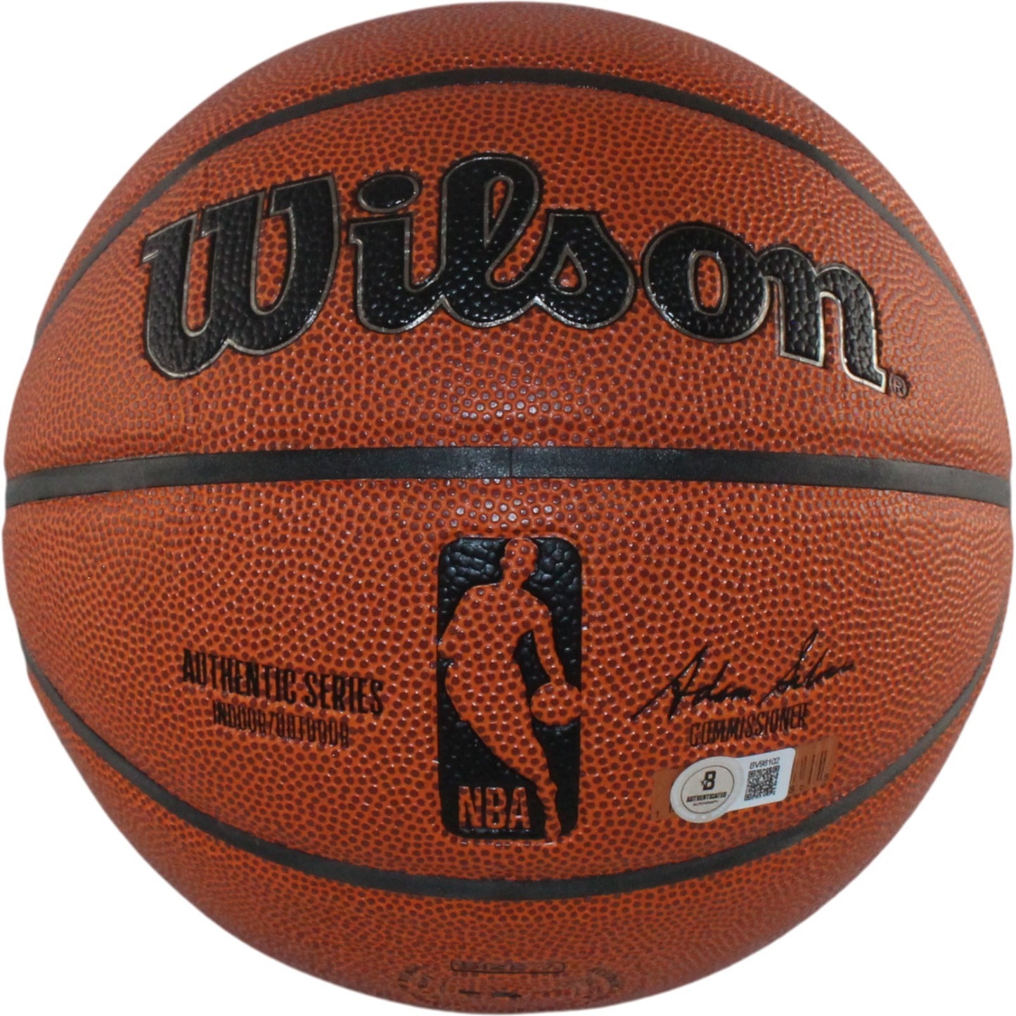 Hakeem Olajuwon Autographed Houston Rockets Wilson I/O Basketball HOF 08