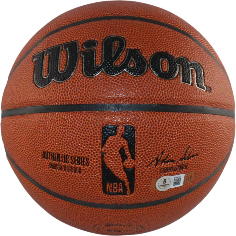 Hakeem Olajuwon Autographed Houston Rockets Wilson I/O Basketball HOF 08