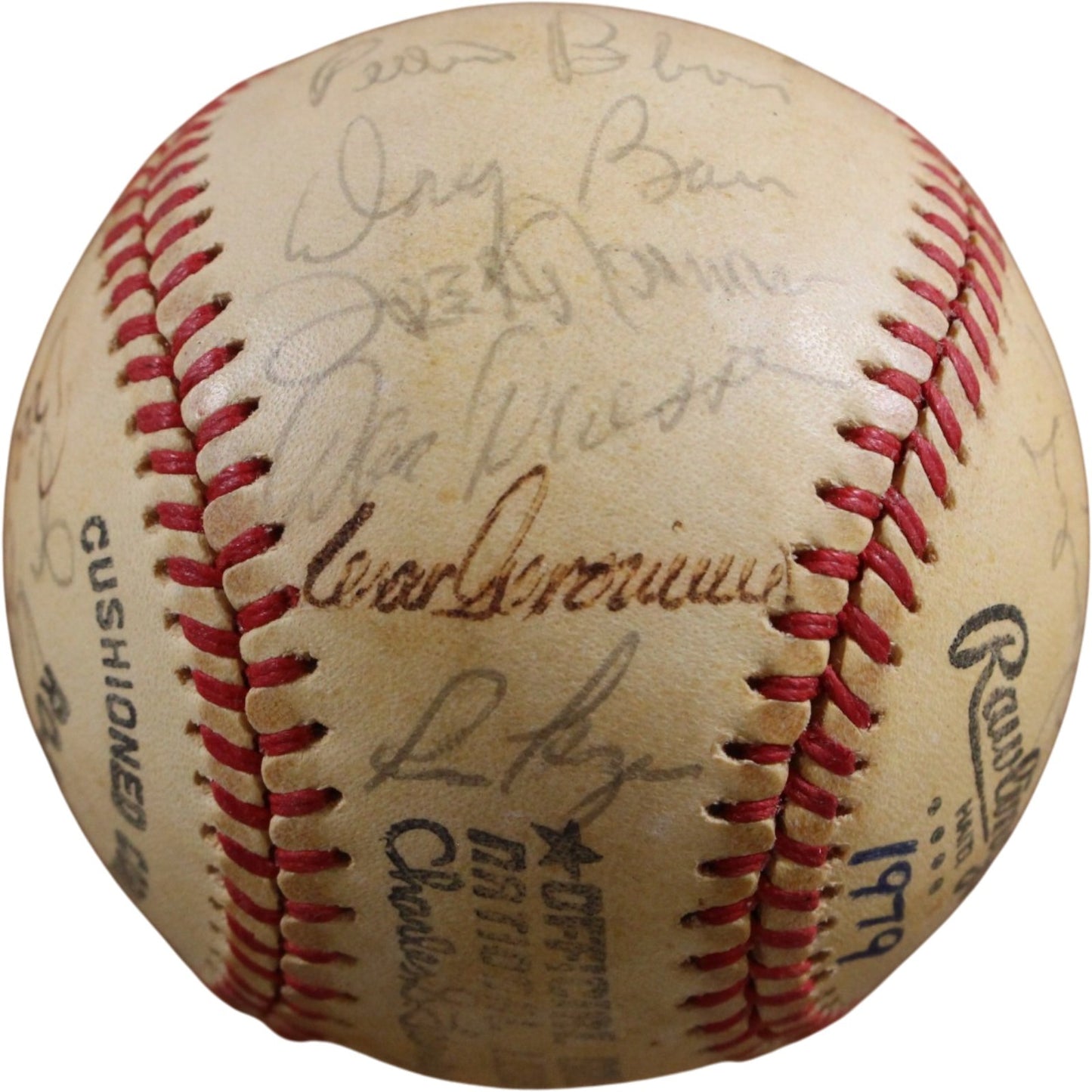 Johnny Bench & Joe Morgan 1981 Cincinnati Reds Team Signed Baseball