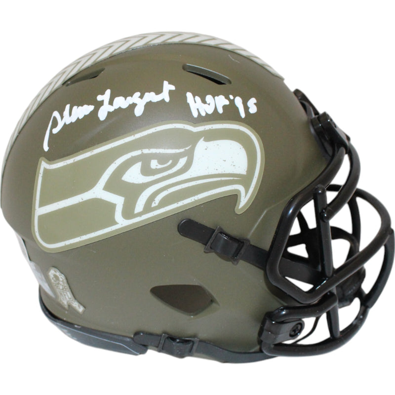 Steve Largent Autographed Seattle Seahawks 2022 STS Mini Helmet