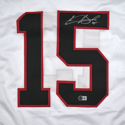 Carson Beck Signed White Custom Football Jersey