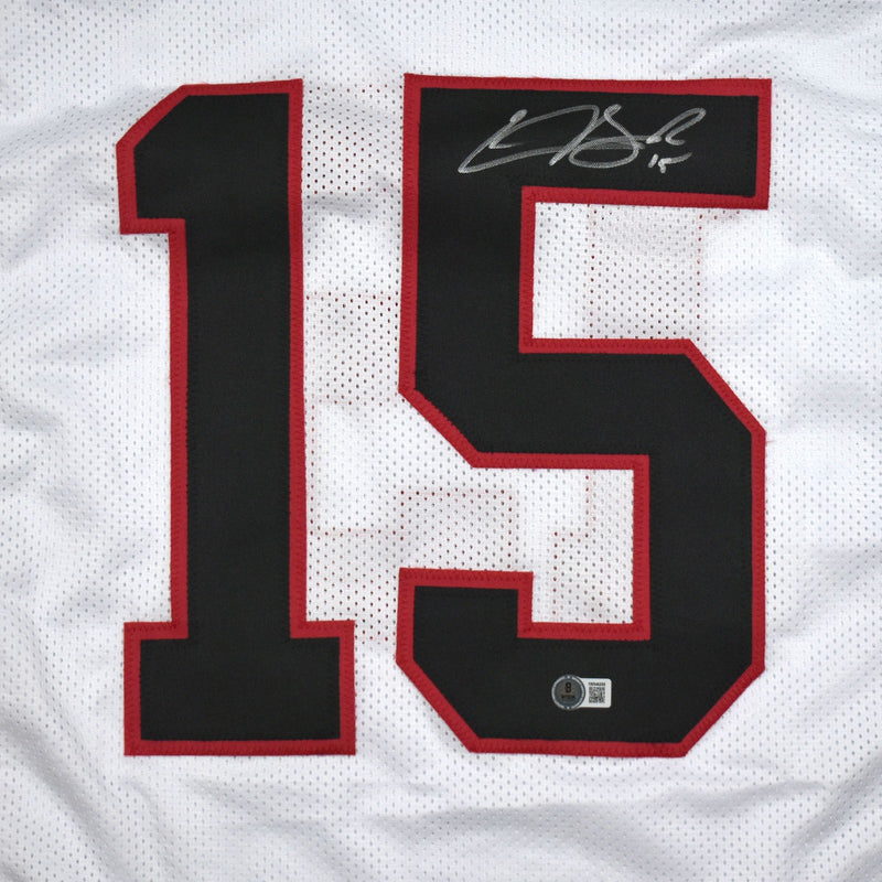 Carson Beck Signed White Custom Football Jersey