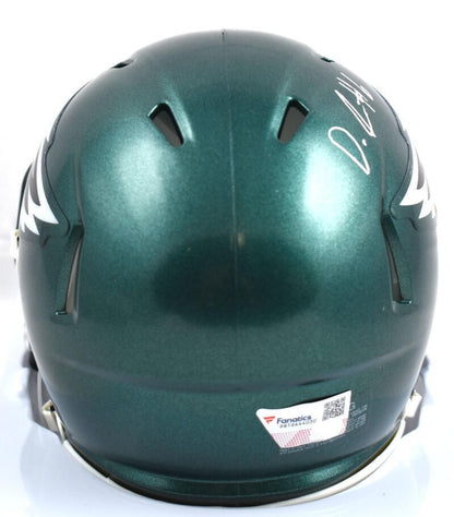 DeVonta Smith Signed Philadelphia Eagles White Speed Mini Helmet