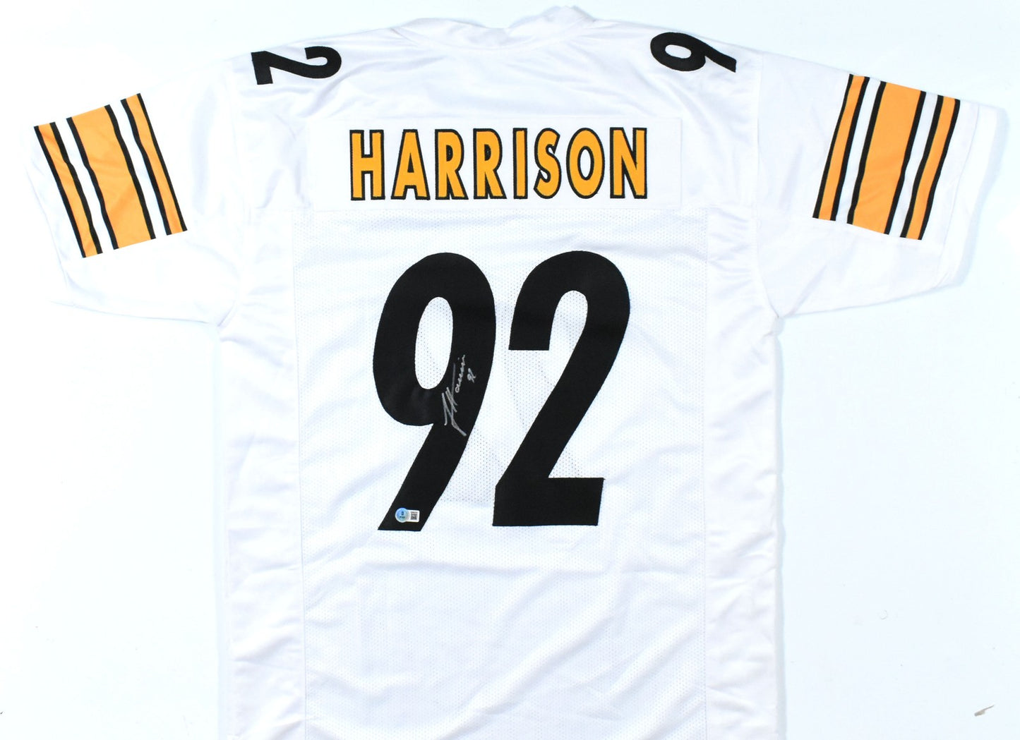 James Harrison Signed Pittsburgh Steelers White Custom Jersey