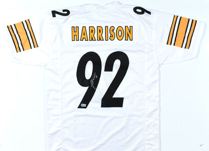 James Harrison Signed Pittsburgh Steelers White Custom Jersey
