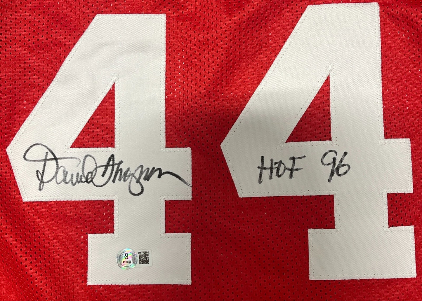 David Thompson Signed NC State Custom Jersey (HOF 96 Inscription)