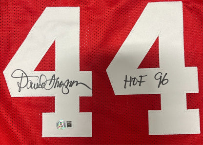 David Thompson Signed NC State Custom Jersey (HOF 96 Inscription)