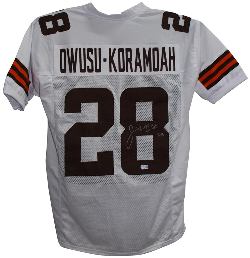 Jeremiah Owusu-Koramoah Autographed Cleveland Browns White Jersey BAS