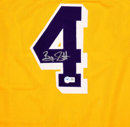 Byron Scott Autographed Los Angeles Gold Custom Jersey