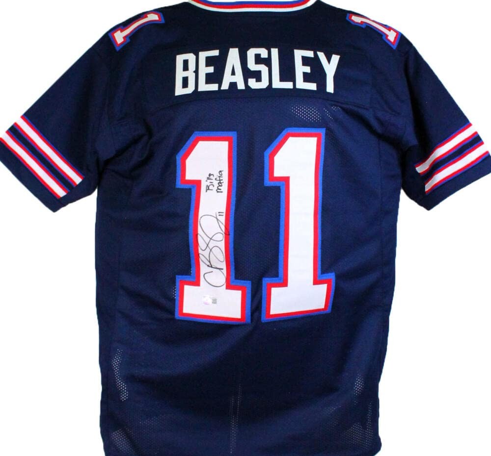 Cole Beasley Signed Buffalo Bills Dark Blue Custom Jersey Bills Mafia
