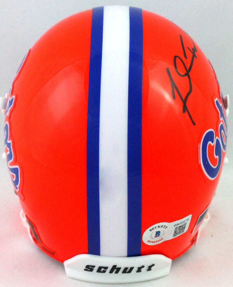 Fred Taylor Signed Florida Gators Black Mini Helmet