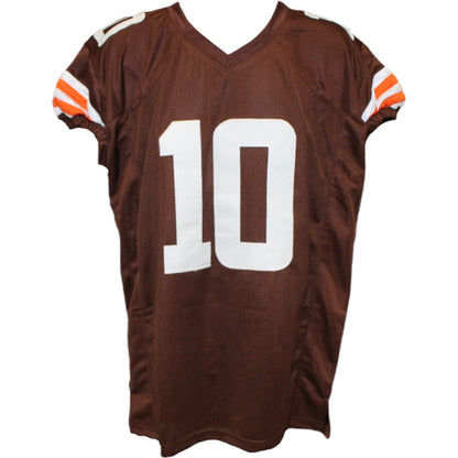 Quinshon Judkins Autographed Pro Style Brown Jersey (Beckett Witnessed)