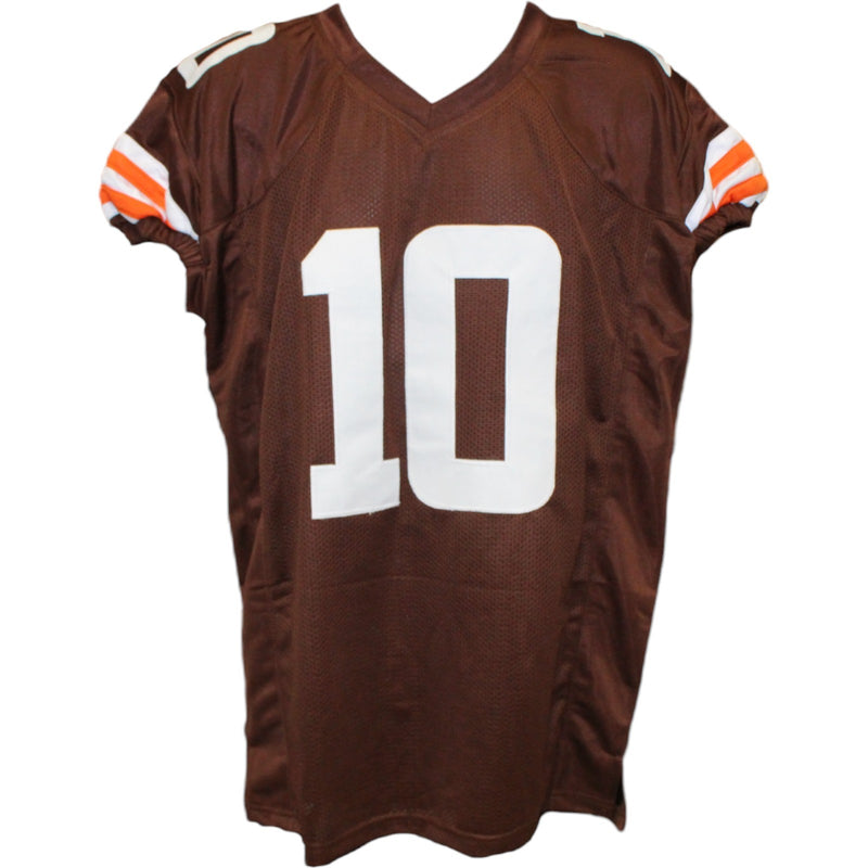 Quinshon Judkins Autographed Pro Style Brown Jersey (Beckett Witnessed)
