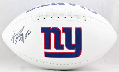 Jeremy Shockey Autographed New York Giants Black Logo Football