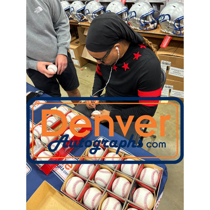 Manny Ramirez Signed Boston Red Sox OML Baseball (555 HR Inscription)