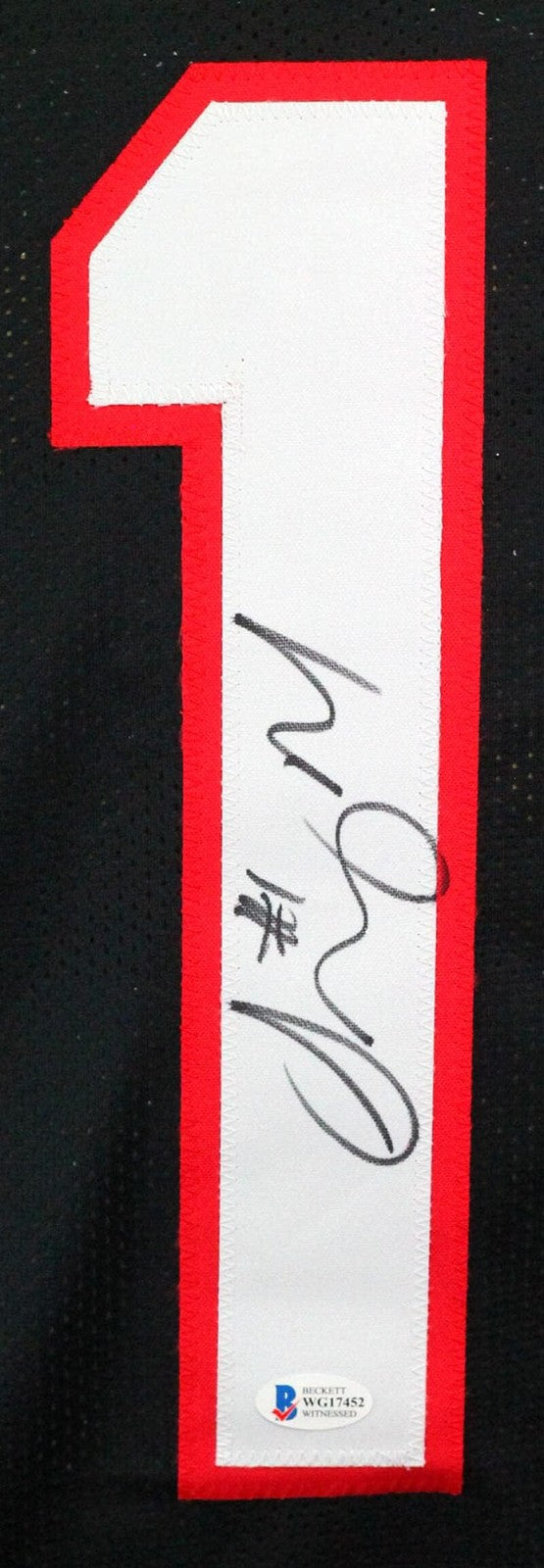 Sony Michel Autographed Georgia Bulldogs Black Custom Jersey
