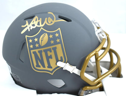 Kurt Warner Signed NFL Riddell Slate Speed Mini Helmet