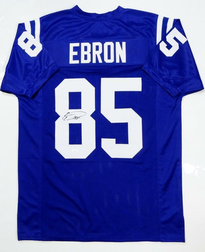 Eric Ebron Autographed Blue Custom Jersey