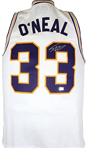 Shaquille O'Neal Signed LSU Tigers White Retro Jersey