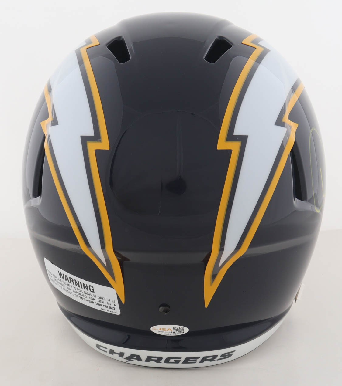 Doug Flutie Signed Los Angeles Chargers Alternate Replica Helmet
