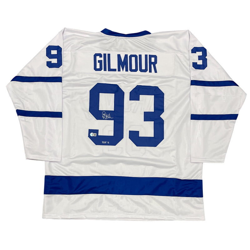 Doug Gilmour Signed Toronto Maple Leafs Custom Jersey (HOF 11) - Beckett