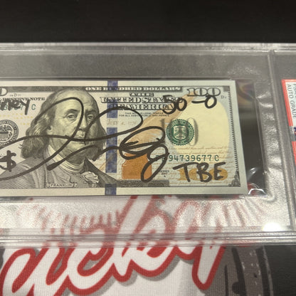 Floyd Mayweather Jr Signed $100 Bill with 4 Inscriptions PSA 10