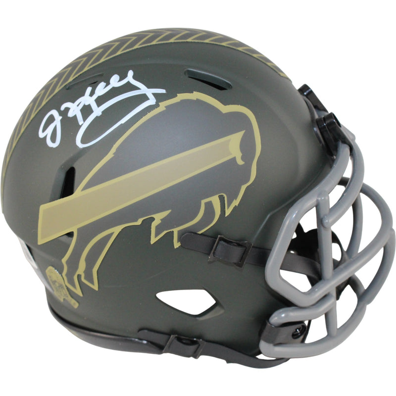 Jim Kelly Signed Buffalo Bills 2025 Salute to Service Mini Helmet