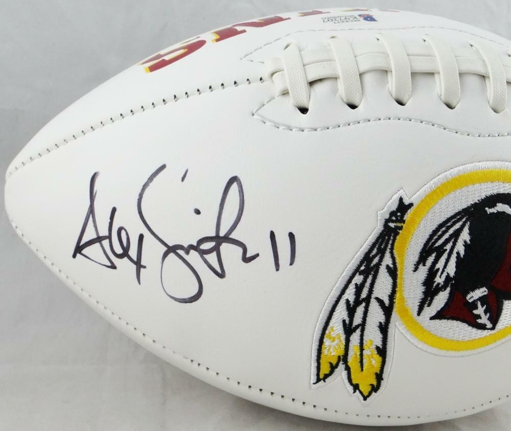 Alex Smith Autographed Washington Logo Football - Black