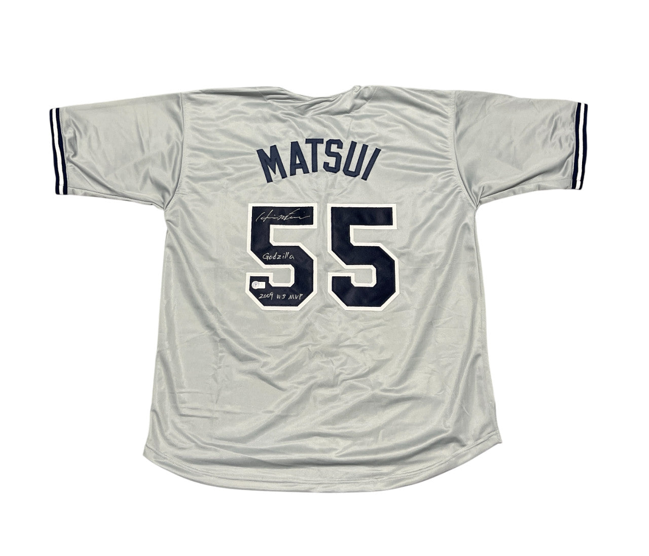 Hideki Matsui Signed New York Yankees Custom Jersey (2 Inscriptions) BAS